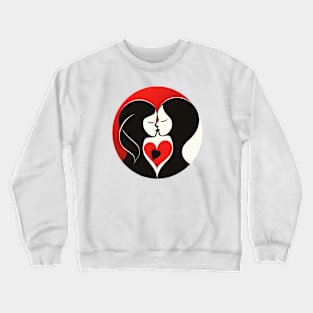 Discover True Romance: Art, Creativity and Connections for Valentine's Day and Lovers' Day Crewneck Sweatshirt